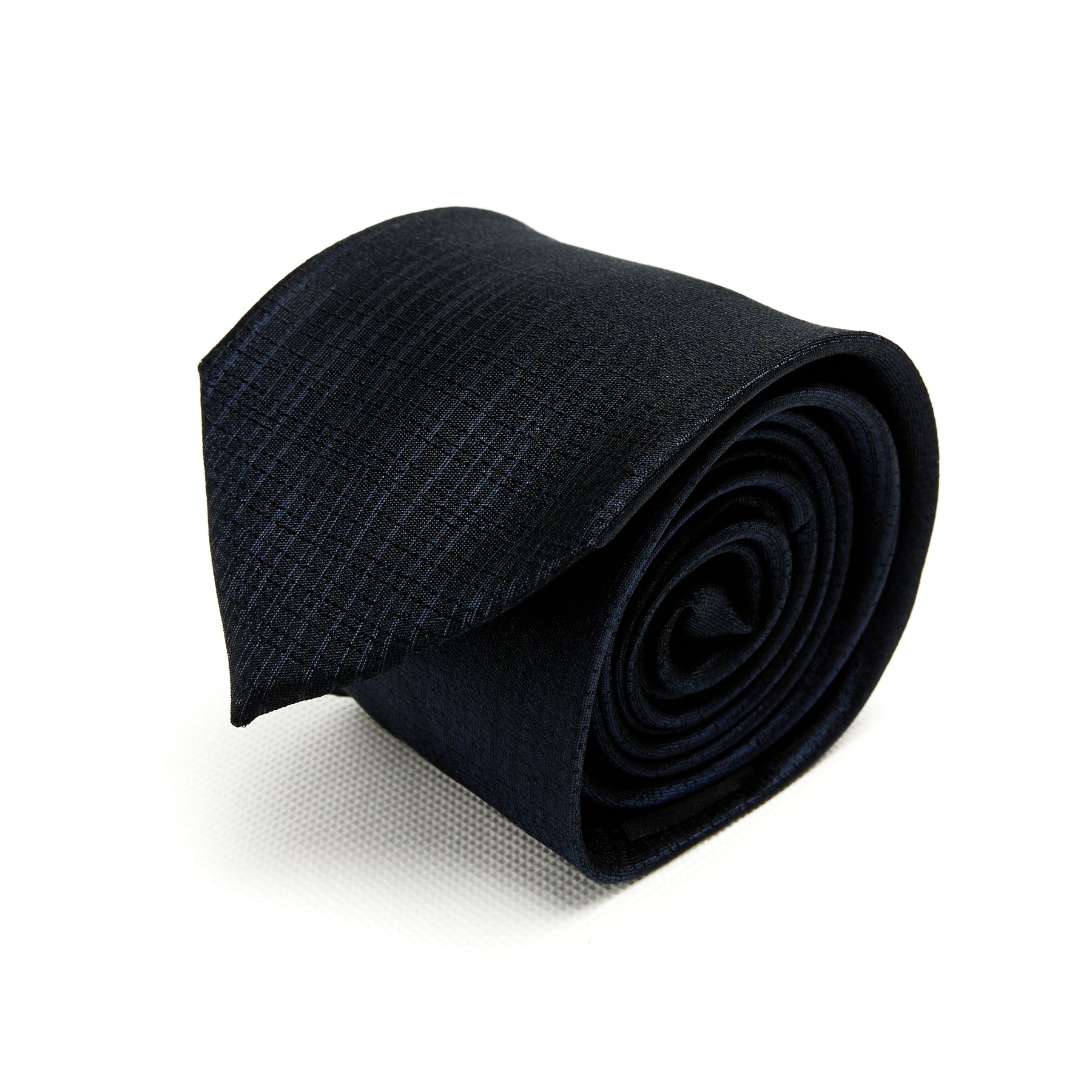 Lupo Bianco Deep Navy Textured Silk Tie
