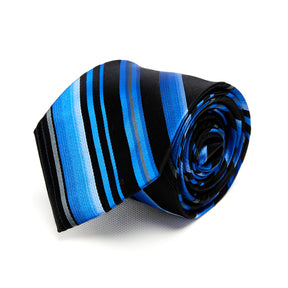 Lupo Bianco Blu Notte Stripe Tie