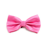 Lupo Bianco Rose Pink Textured Bow Tie
