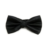 Lupo Bianco Classic Black Textured Bow Tie