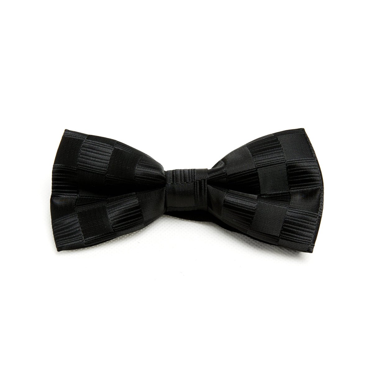 Lupo Bianco Black Tonal Check Bow Tie