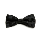 Lupo Bianco Black Tonal Check Bow Tie