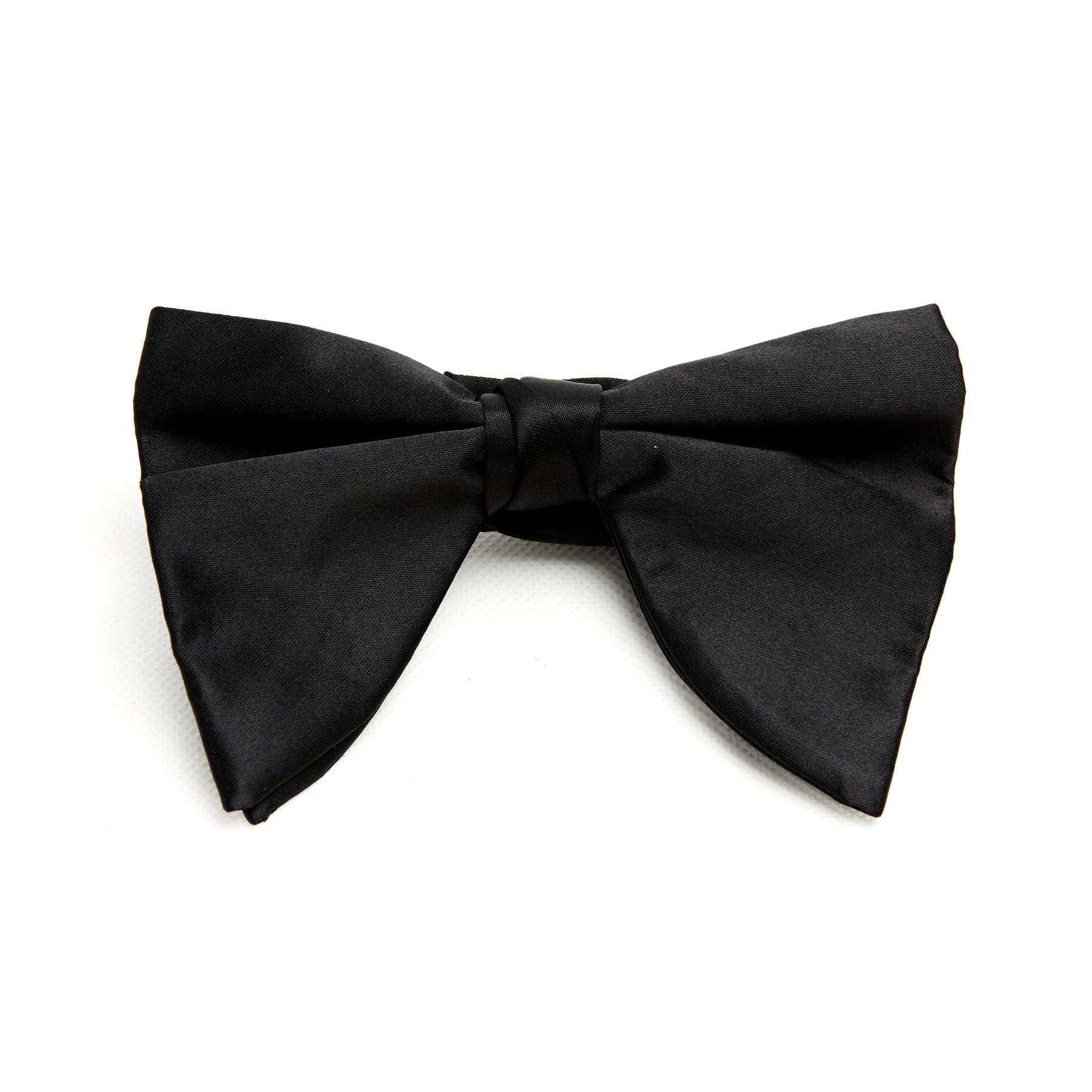 Lupo Bianco Classic Black Silk Bow Tie