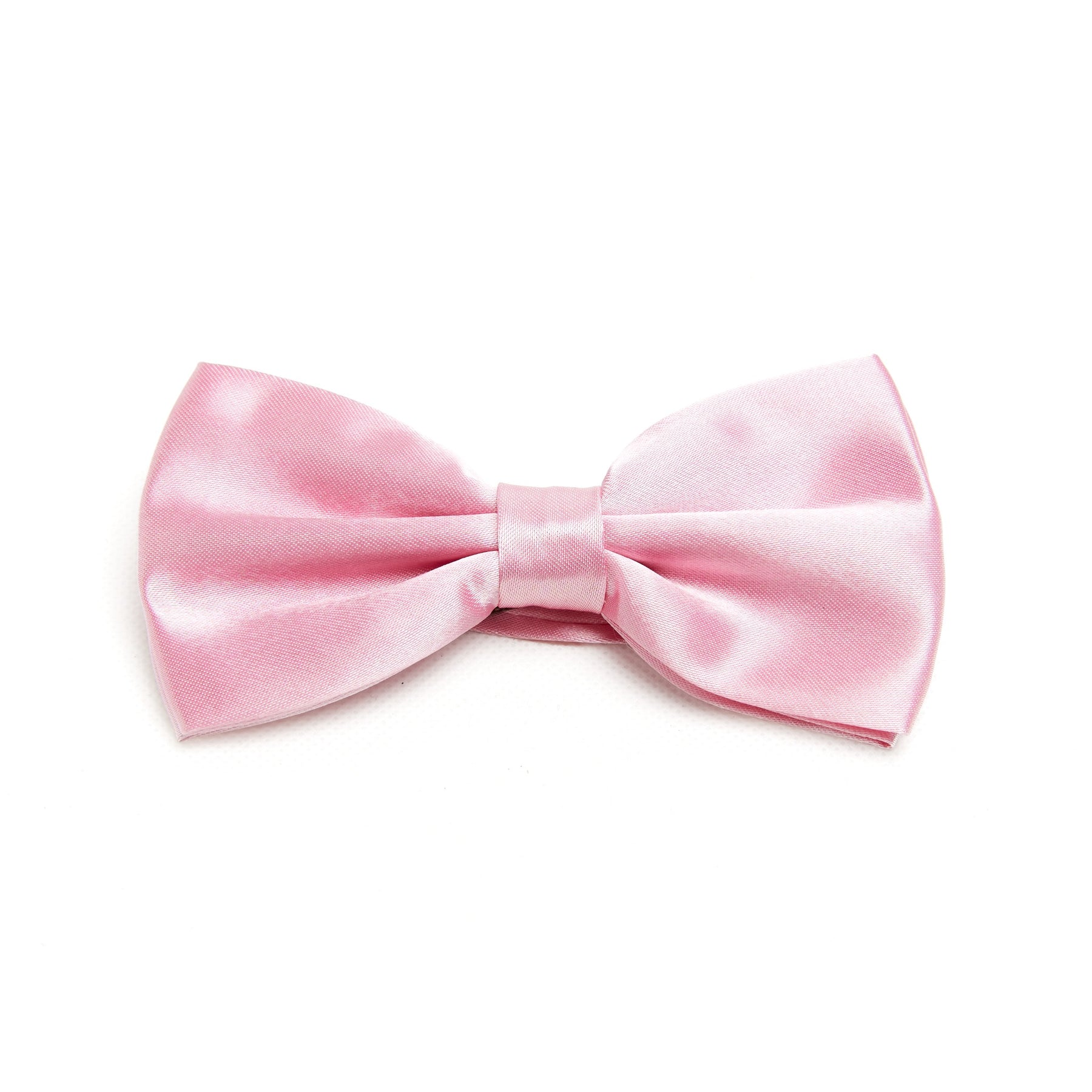 Lupo Bianco Blush Pink Satin Silk Bow Tie