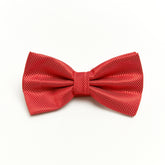 Lupo Bianco Red Diamond-Texture Bow Tie