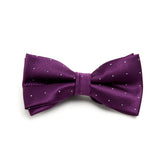Lupo Bianco Purple Micro-Dot Bow Tie