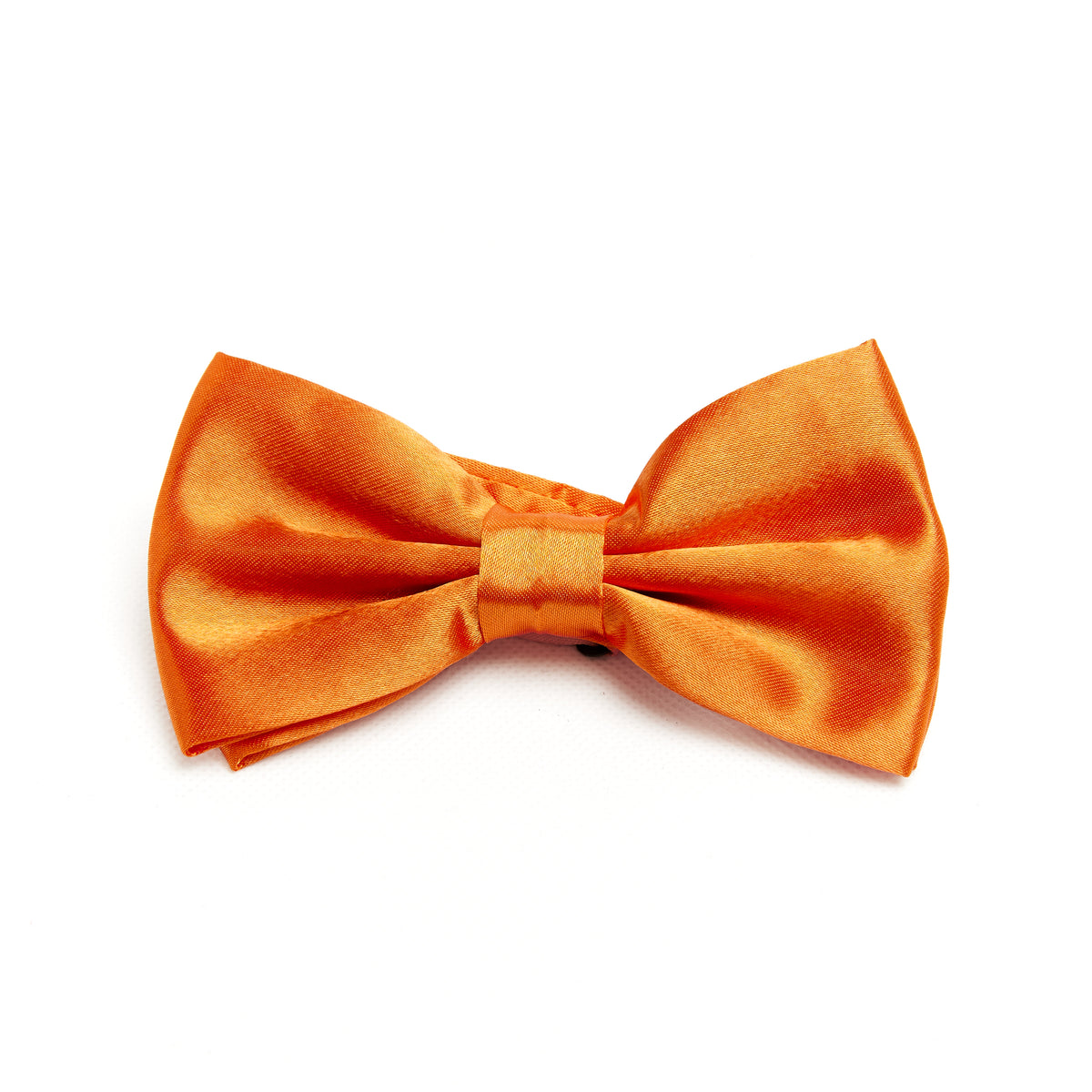 Lupo Bianco Burnt Orange Satin Bow Tie