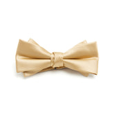 Lupo Bianco Champagne Satin Bow Tie