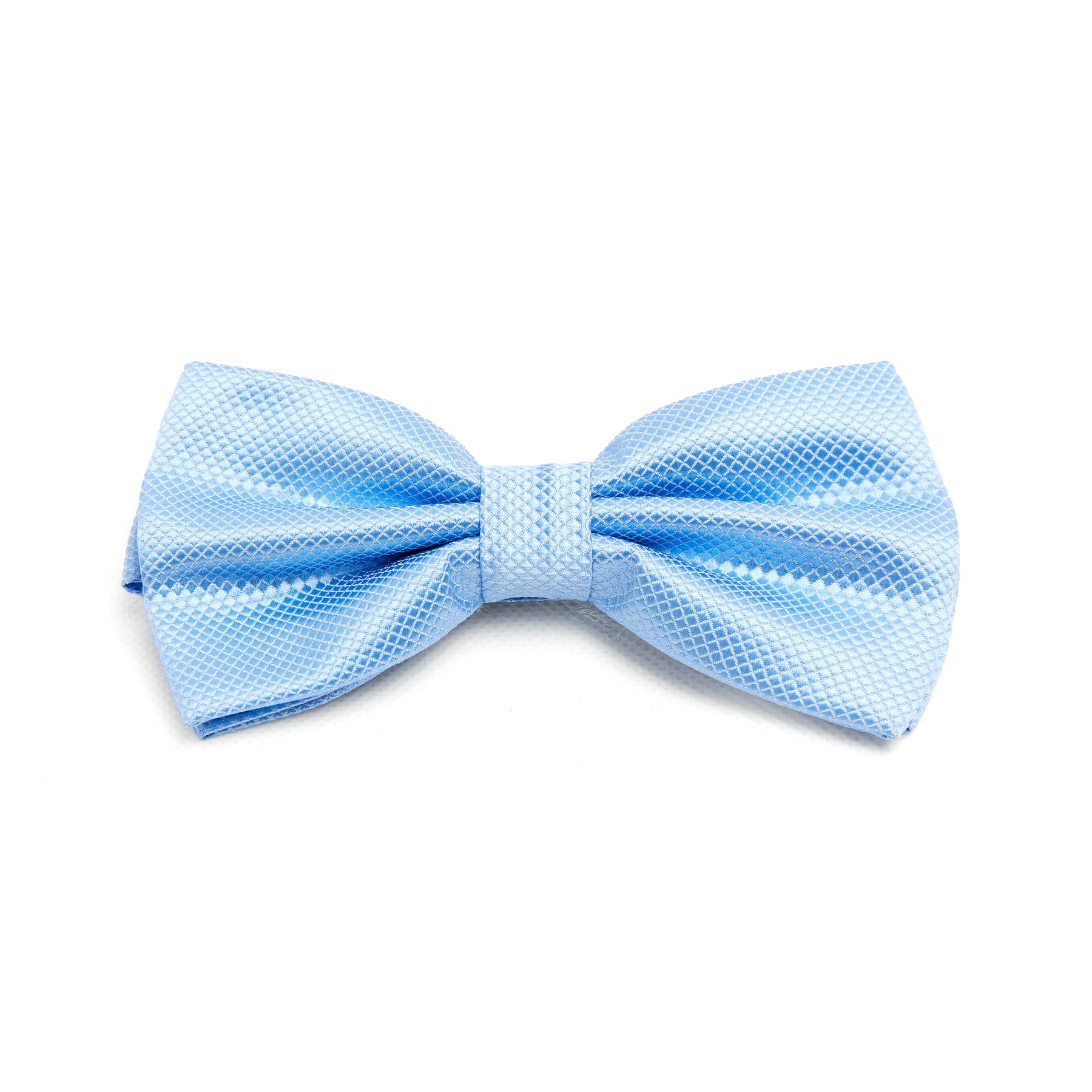 Lupo Bianco Powder Blue Textured Bow Tie