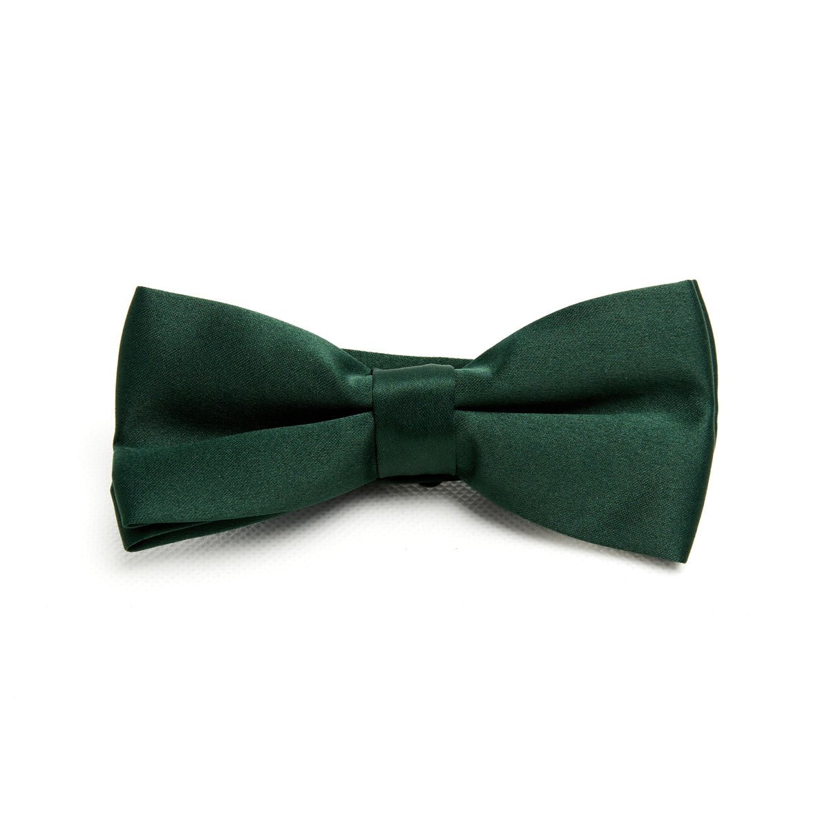 Lupo Bianco Forest Green Satin Bow Tie