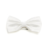 Lupo Bianco White Textured Bow Tie