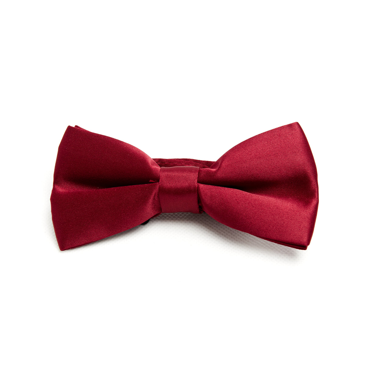 Lupo Bianco Burgundy Satin Bow Tie