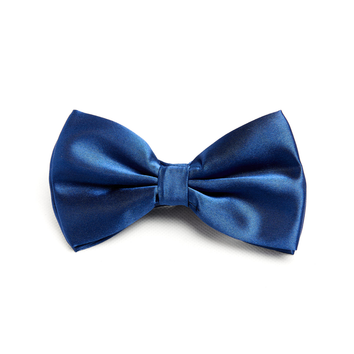 Lupo Bianco Navy Satin Bow Tie