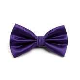 Lupo Bianco Royal Purple Textured Bow Tie