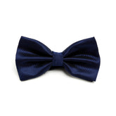 Lupo Bianco Midnight Navy Textured Bow Tie