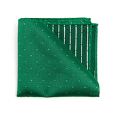 Lupo Bianco Reversible Emerald Pocket Square