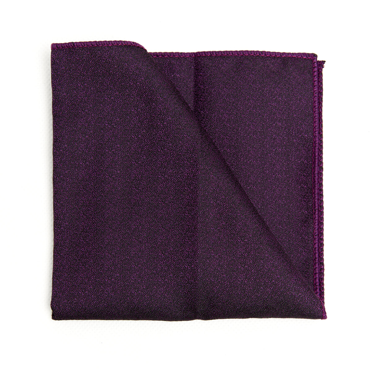 Lupo Bianco Deep Aubergine Pocket Square