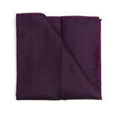 Lupo Bianco Deep Aubergine Pocket Square