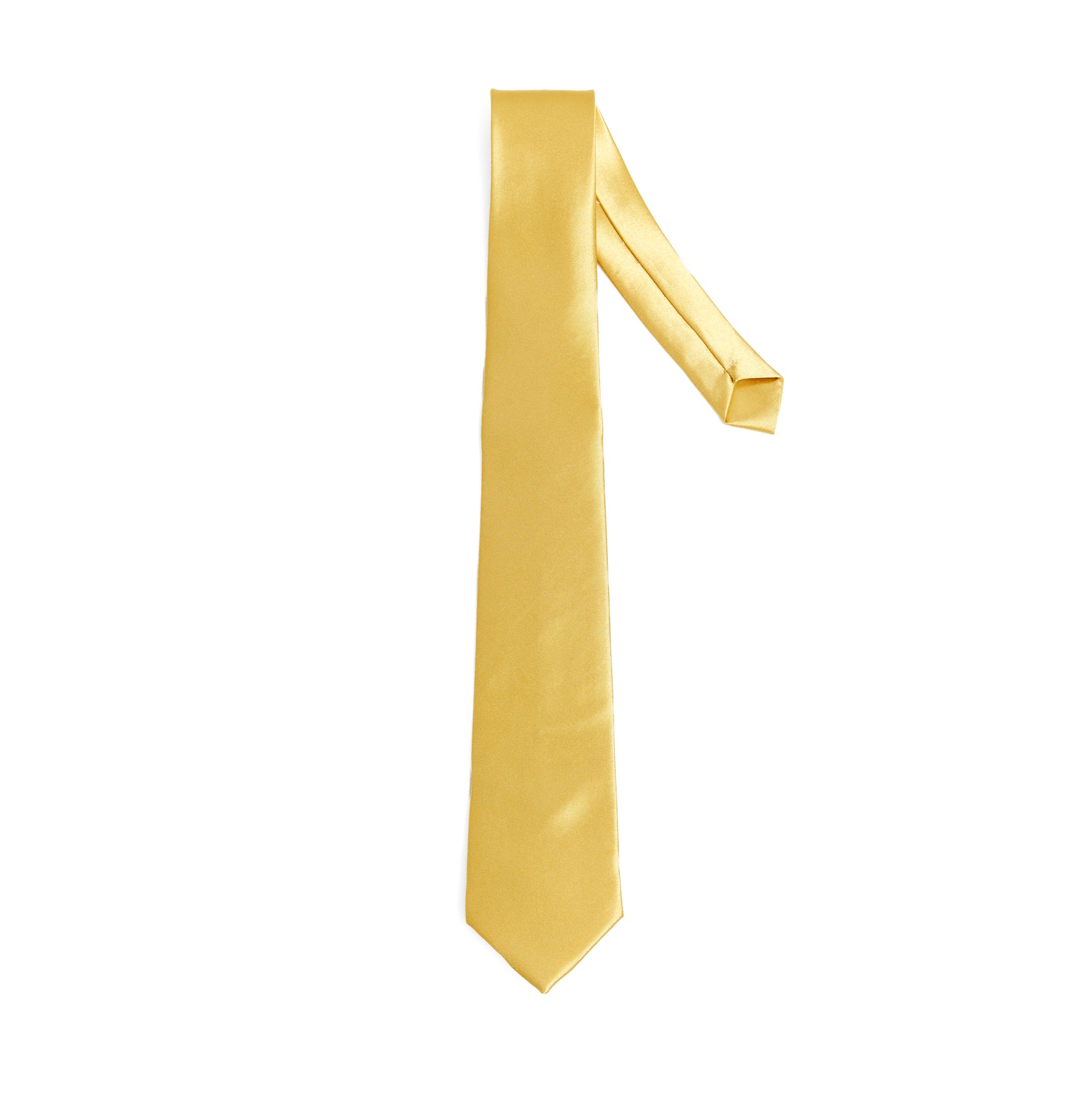 Lupo Bianco Aureo Silk Tie – Golden Yellow
