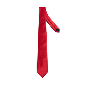 Lupo Bianco Classic Crimson Silk Tie