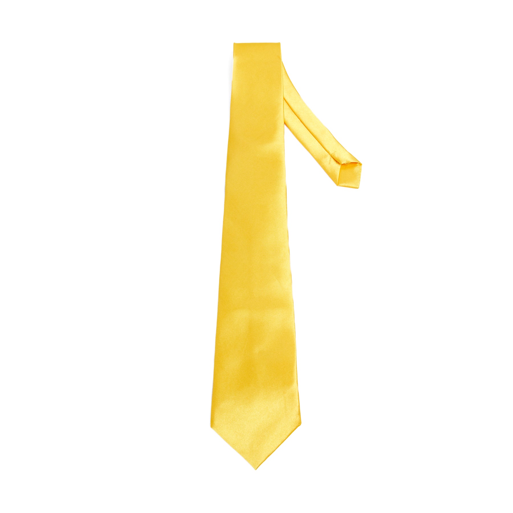 Lupo Bianco Aureo Silk Tie – Golden Yellow
