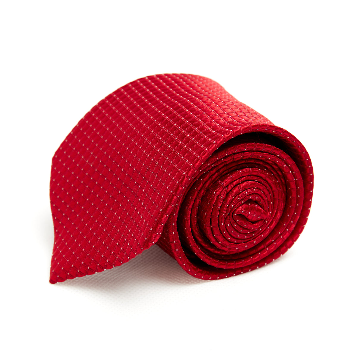 Lupo Bianco Crimson Textured Weave Tie