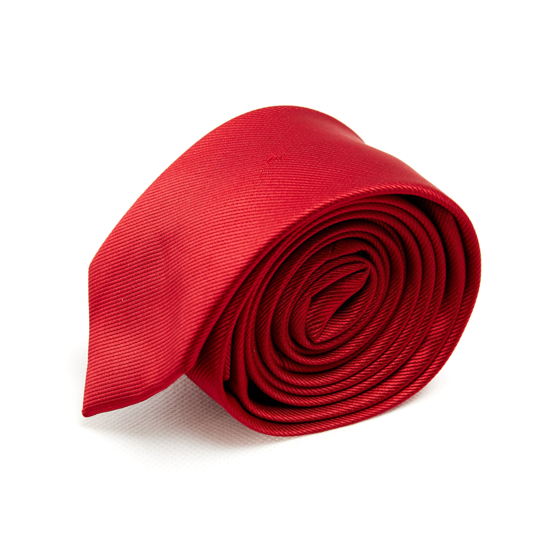 Lupo Bianco Classic Crimson Silk Tie