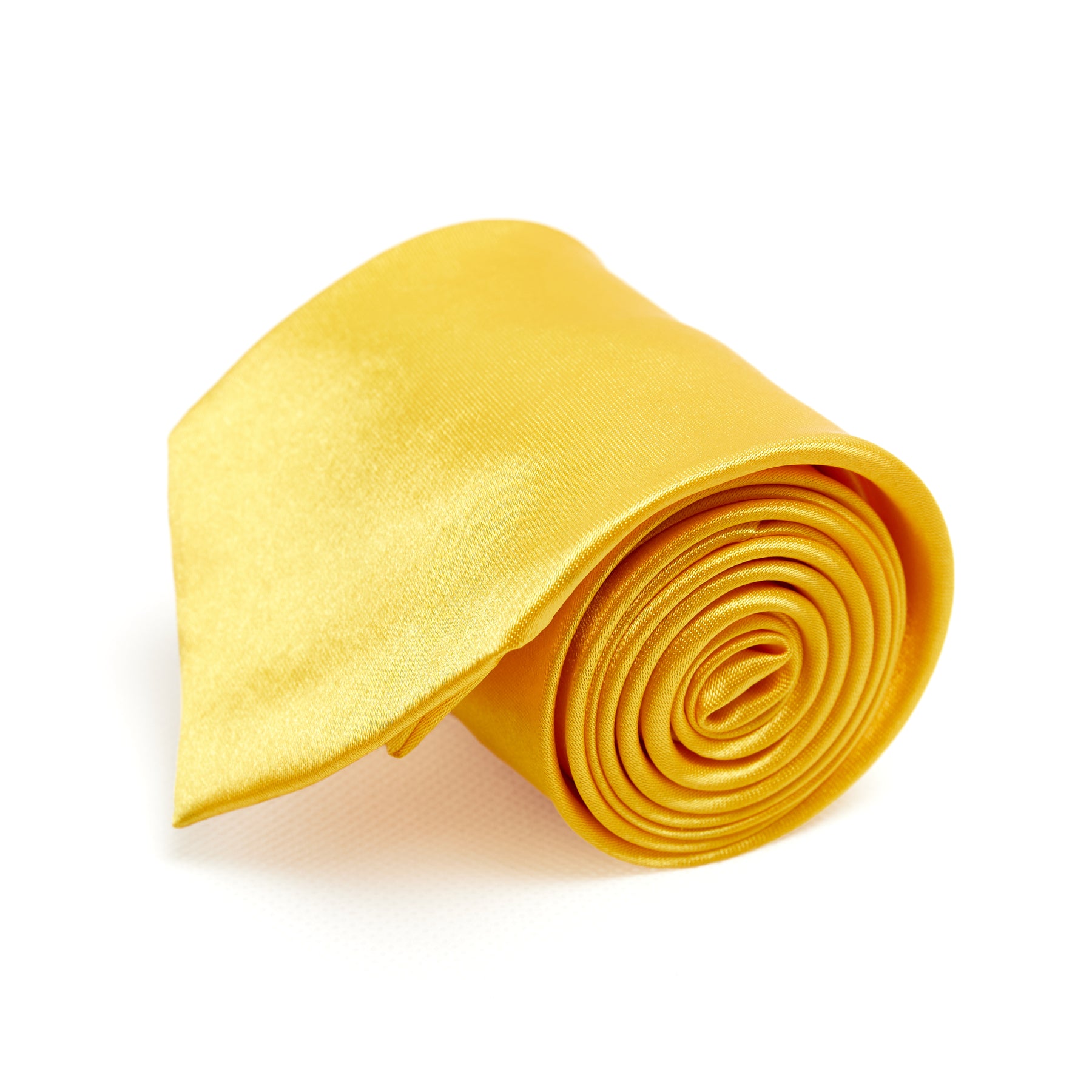 Lupo Bianco Aureo Silk Tie – Golden Yellow