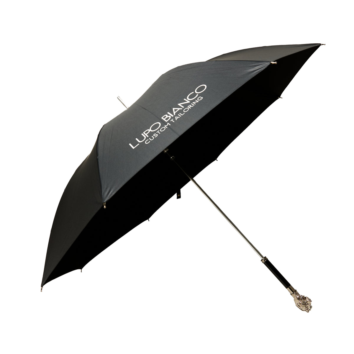 Lupo Bianco Silver Handle Signature Umbrella