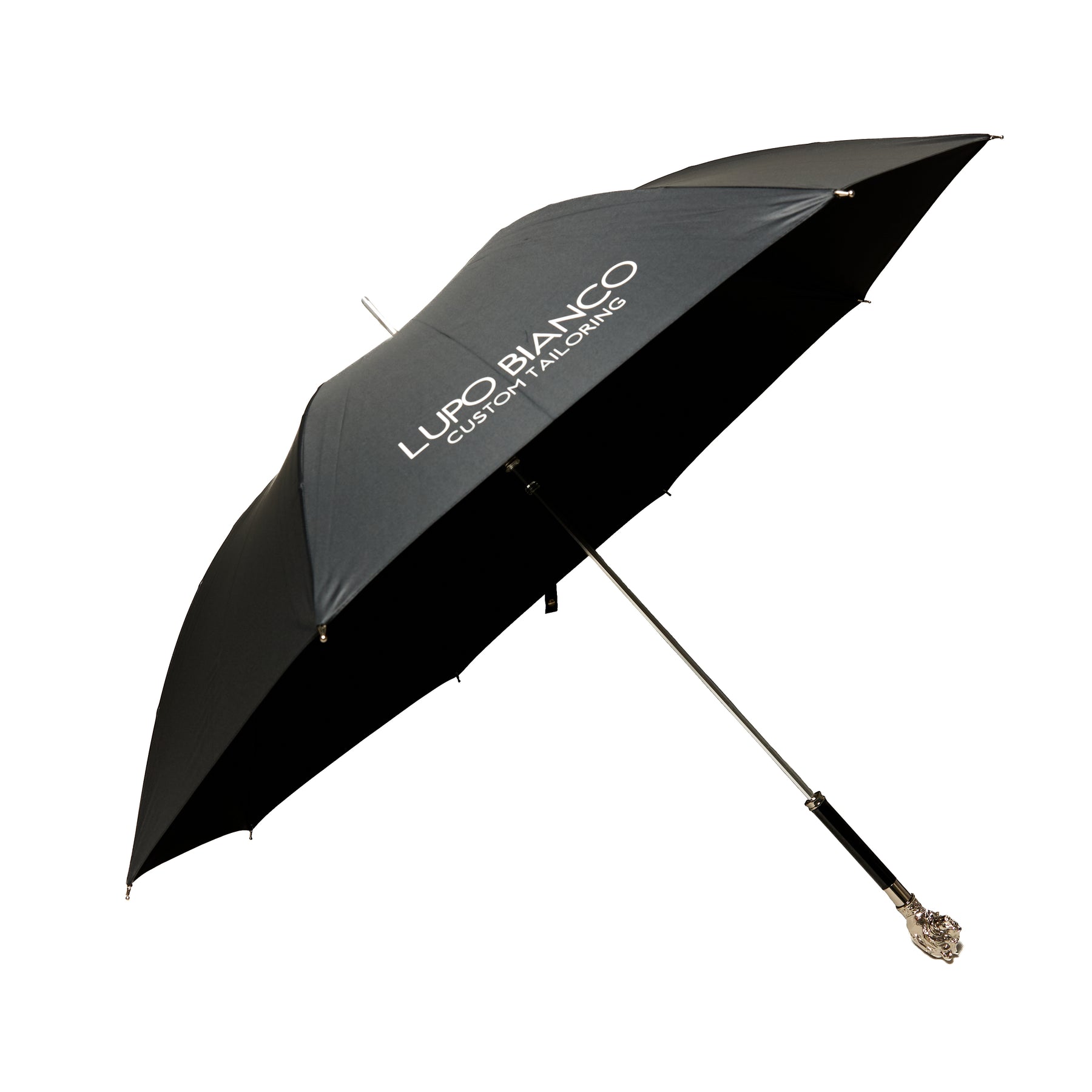 Lupo Bianco Silver Handle Signature Umbrella